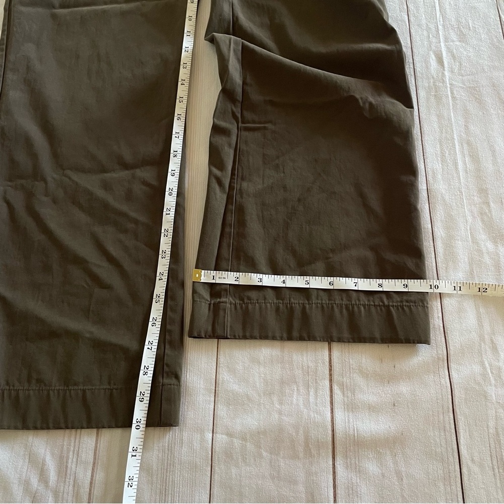 J. Jill Genuine Fit Below Waist Pants Trousers Womens 12 Brown Straight Wide Leg - Picture 12 of 14